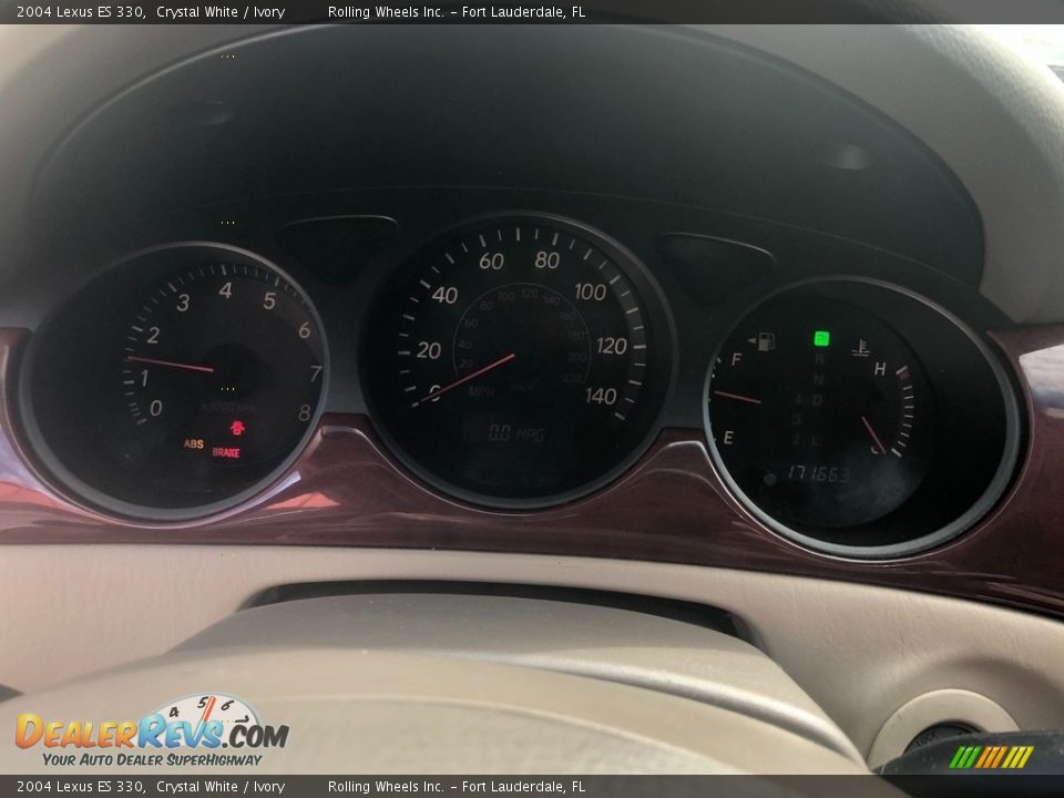 2004 Lexus ES 330 Crystal White / Ivory Photo #13