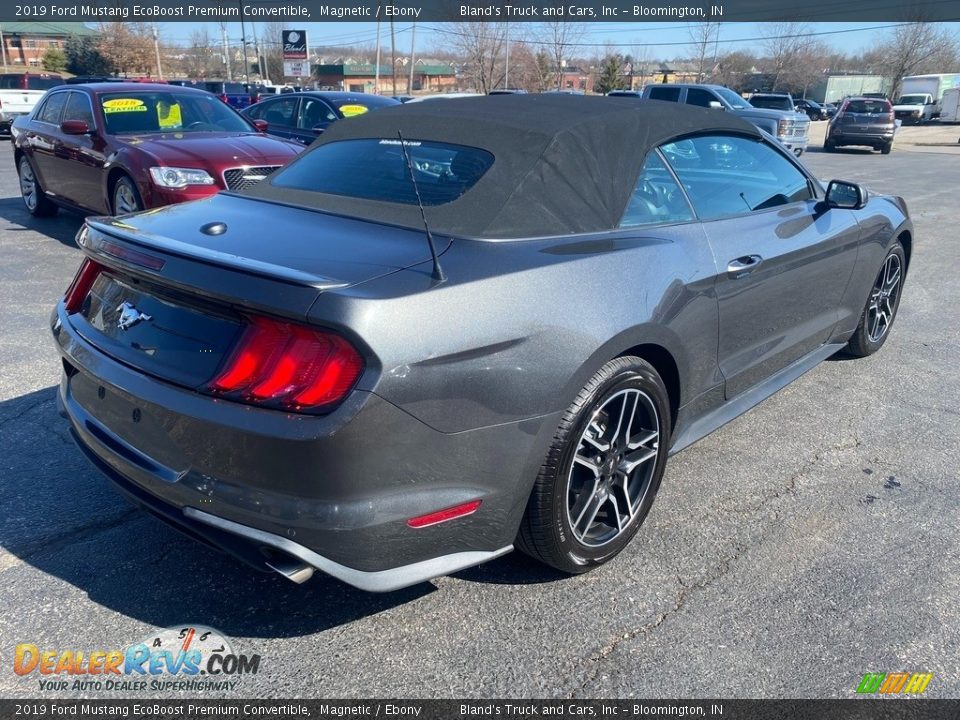 2019 Ford Mustang EcoBoost Premium Convertible Magnetic / Ebony Photo #6