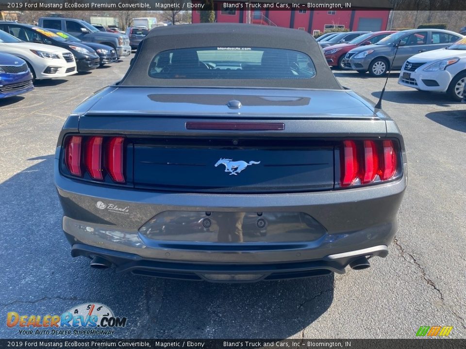 2019 Ford Mustang EcoBoost Premium Convertible Magnetic / Ebony Photo #7