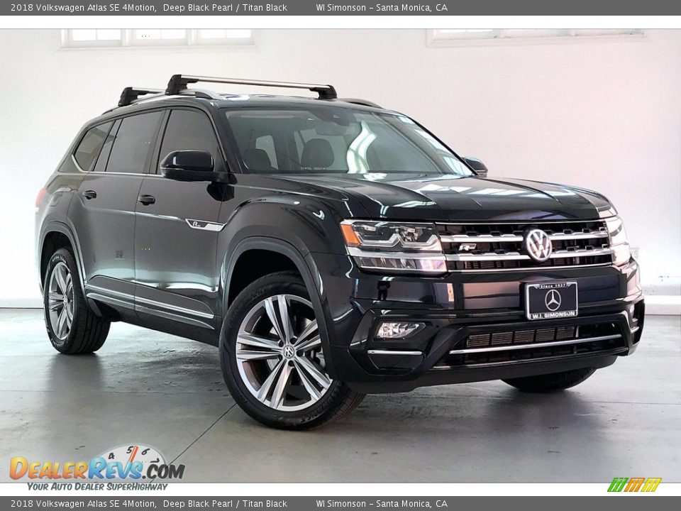 2018 Volkswagen Atlas SE 4Motion Deep Black Pearl / Titan Black Photo #33