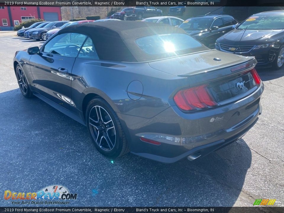 2019 Ford Mustang EcoBoost Premium Convertible Magnetic / Ebony Photo #8