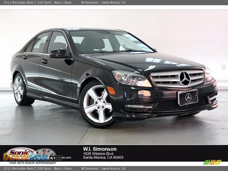 2011 Mercedes-Benz C 300 Sport Black / Black Photo #1