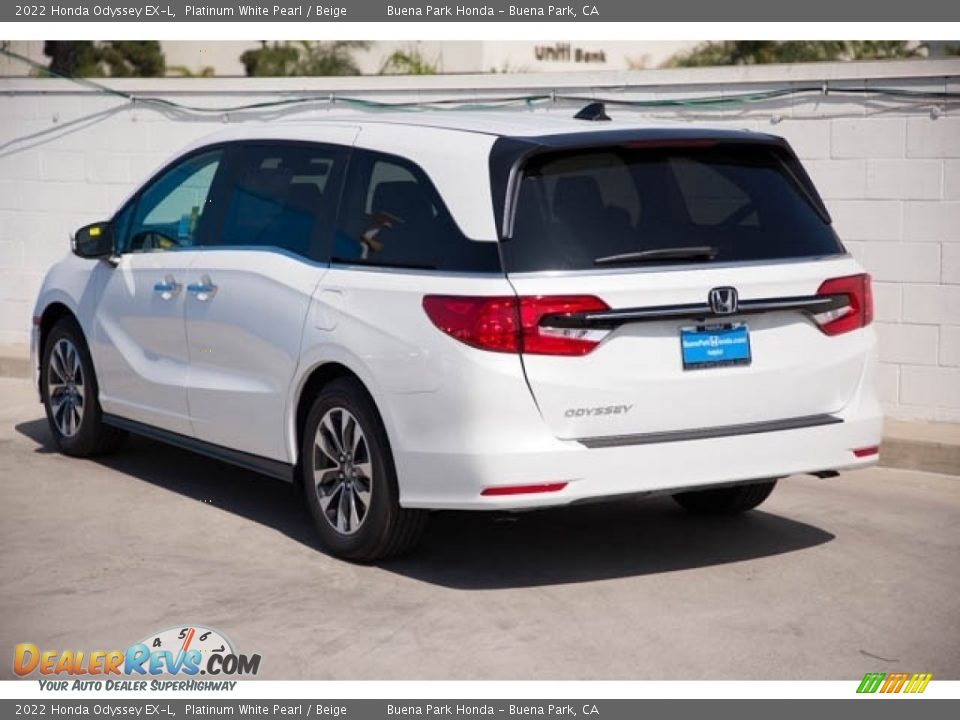 2022 Honda Odyssey EX-L Platinum White Pearl / Beige Photo #2