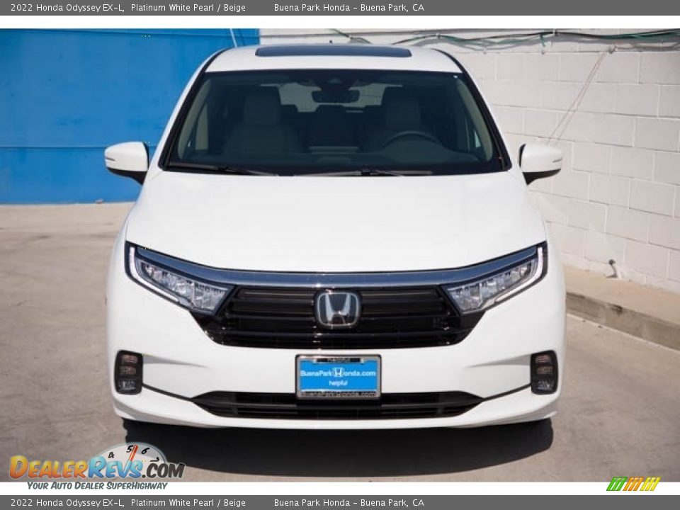 2022 Honda Odyssey EX-L Platinum White Pearl / Beige Photo #3