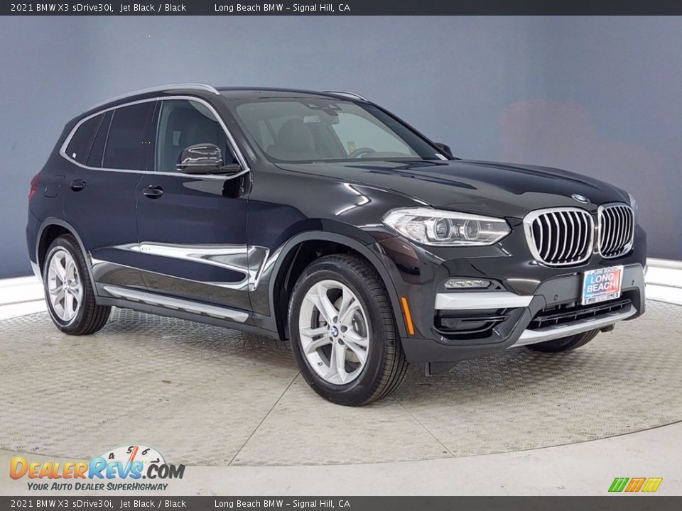 2021 BMW X3 sDrive30i Jet Black / Black Photo #1