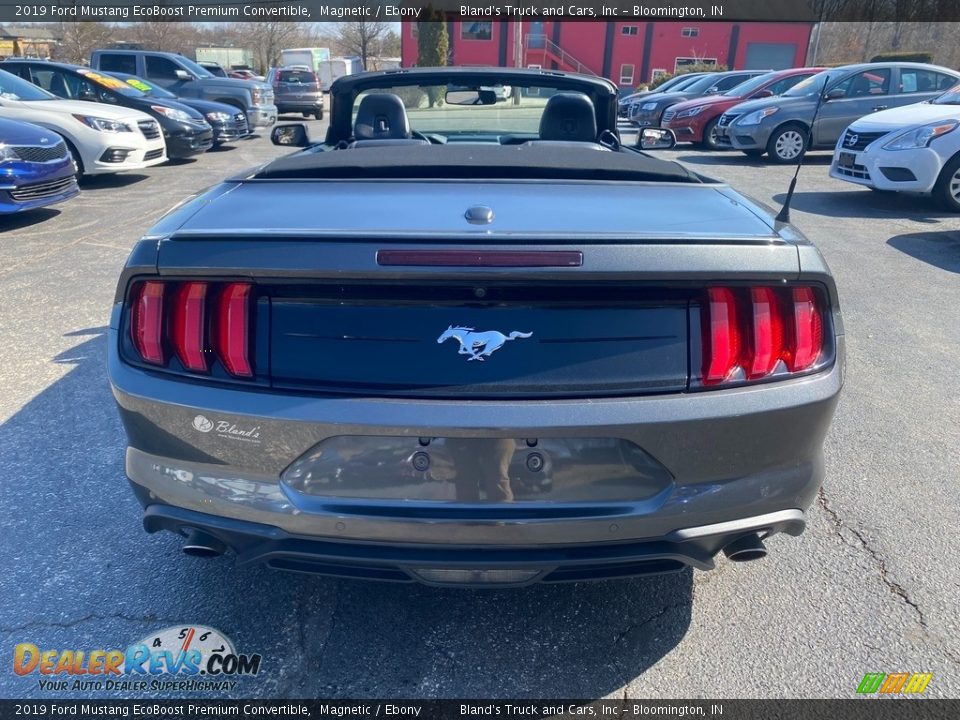 2019 Ford Mustang EcoBoost Premium Convertible Magnetic / Ebony Photo #15