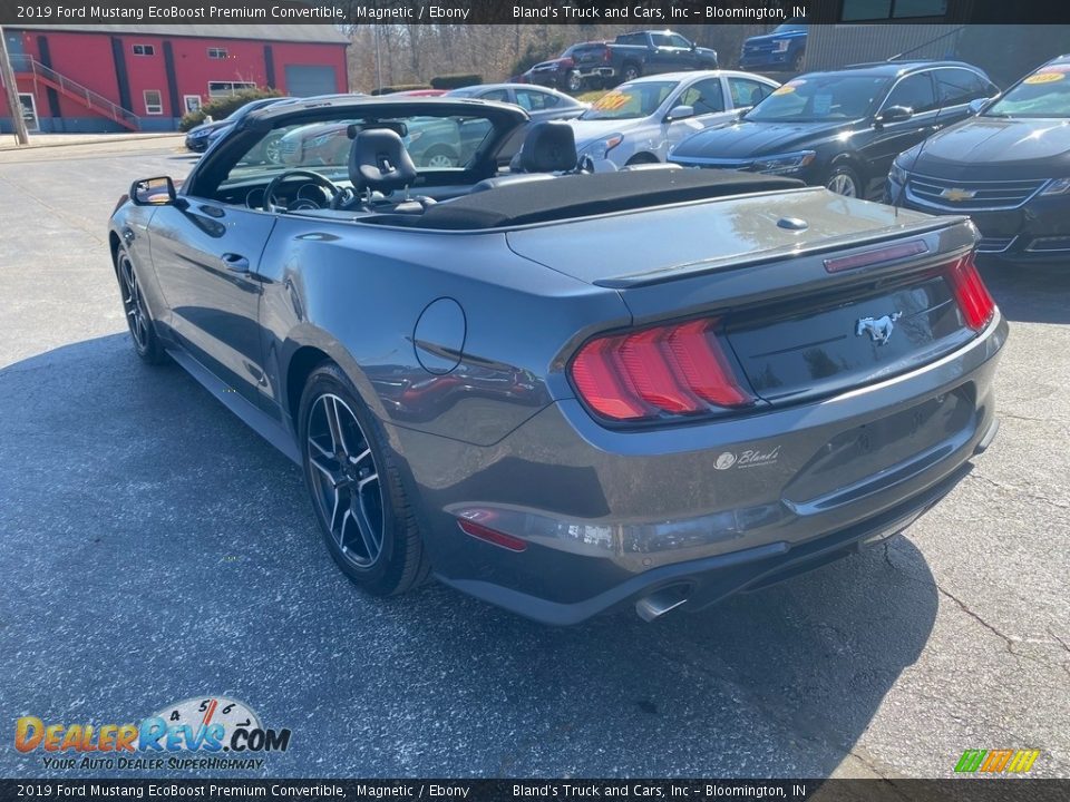 2019 Ford Mustang EcoBoost Premium Convertible Magnetic / Ebony Photo #16