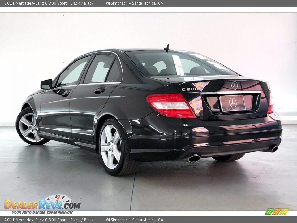2011 Mercedes-Benz C 300 Sport Black / Black Photo #10
