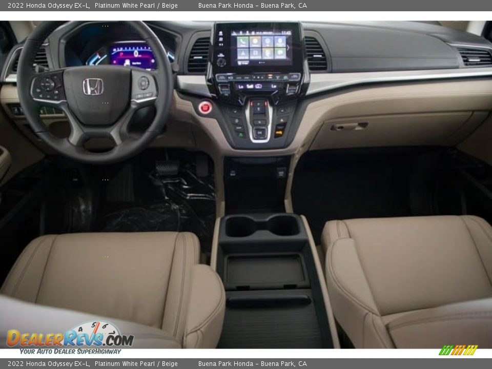 Beige Interior - 2022 Honda Odyssey EX-L Photo #15