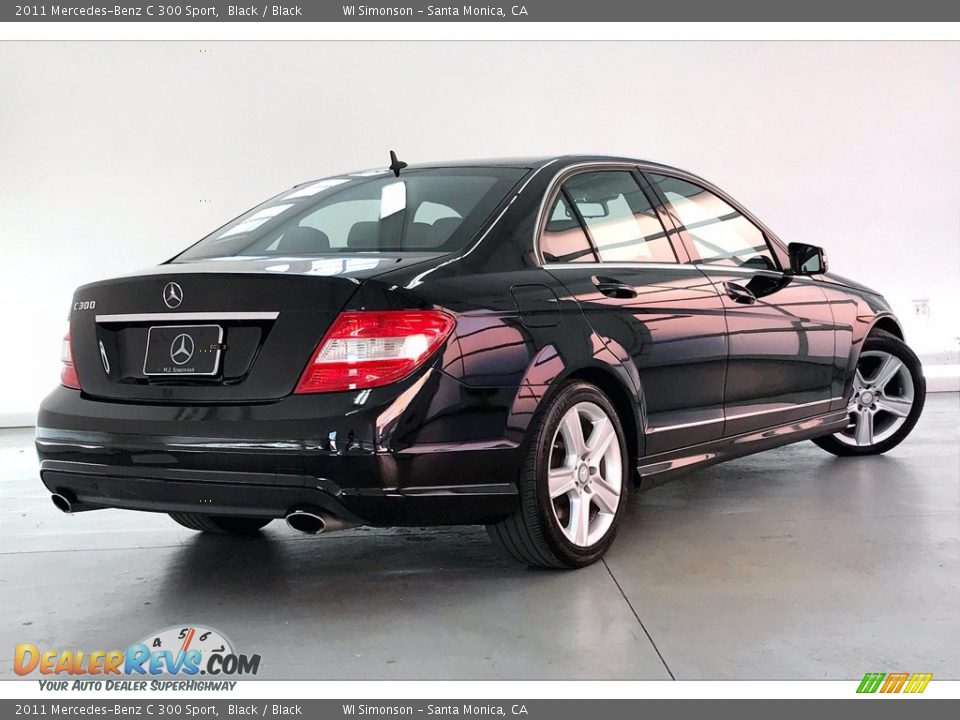 2011 Mercedes-Benz C 300 Sport Black / Black Photo #13