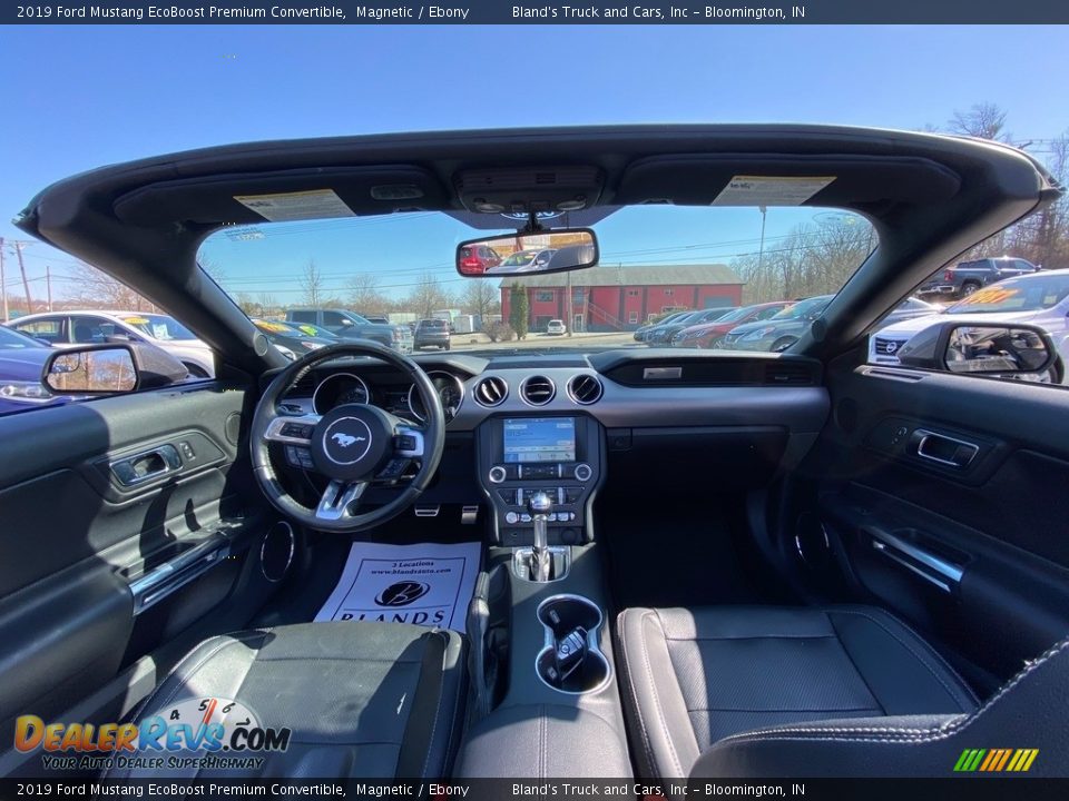 2019 Ford Mustang EcoBoost Premium Convertible Magnetic / Ebony Photo #23
