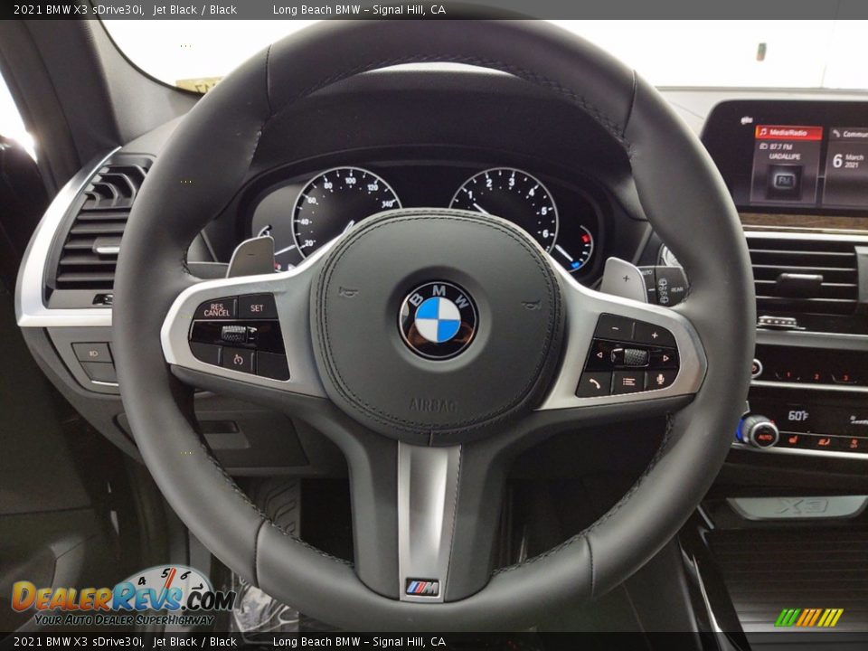 2021 BMW X3 sDrive30i Jet Black / Black Photo #14