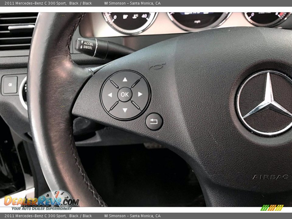 2011 Mercedes-Benz C 300 Sport Black / Black Photo #21