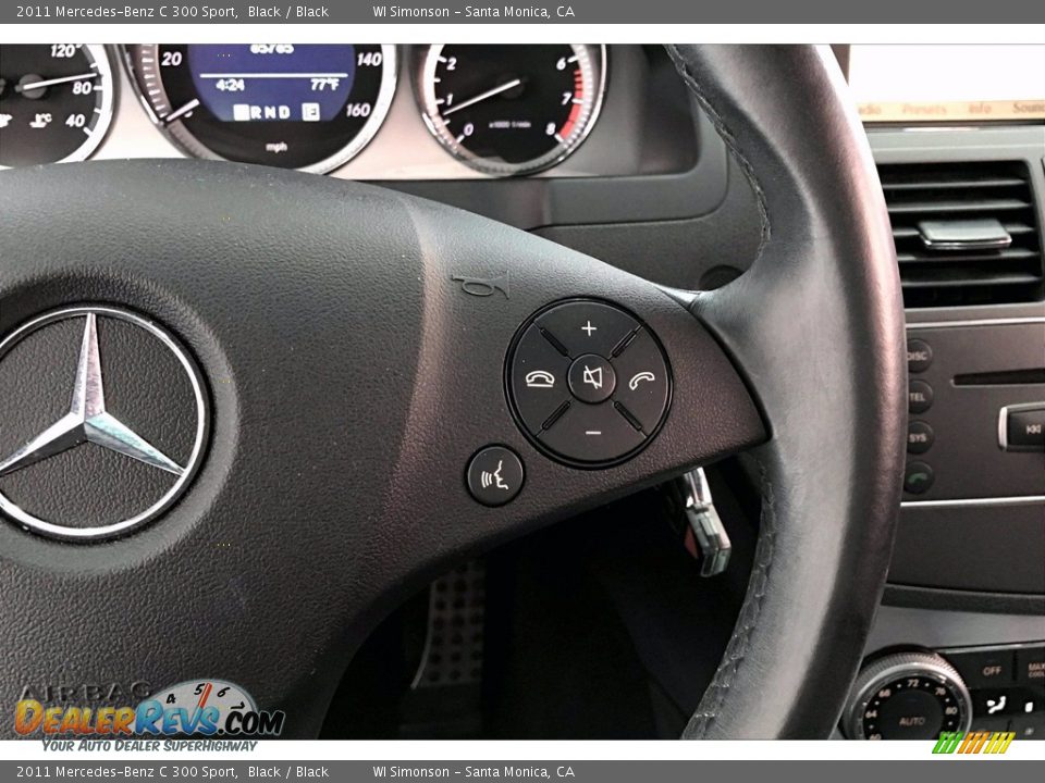 2011 Mercedes-Benz C 300 Sport Black / Black Photo #22