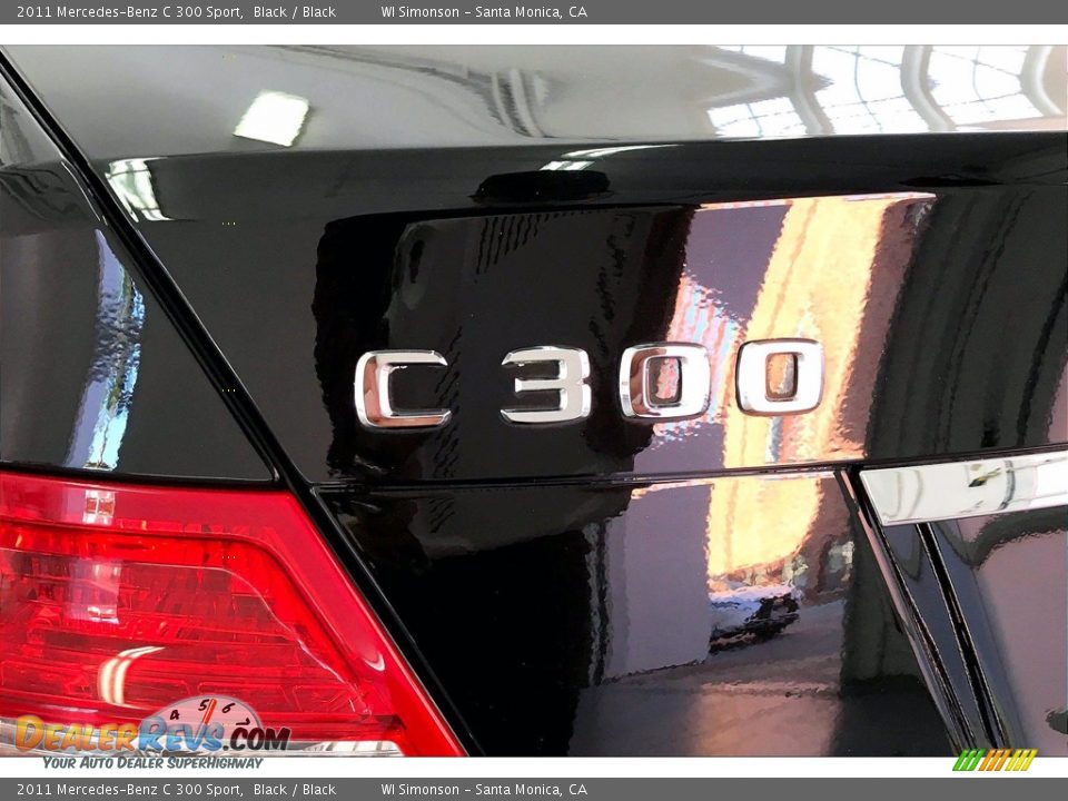 2011 Mercedes-Benz C 300 Sport Black / Black Photo #30