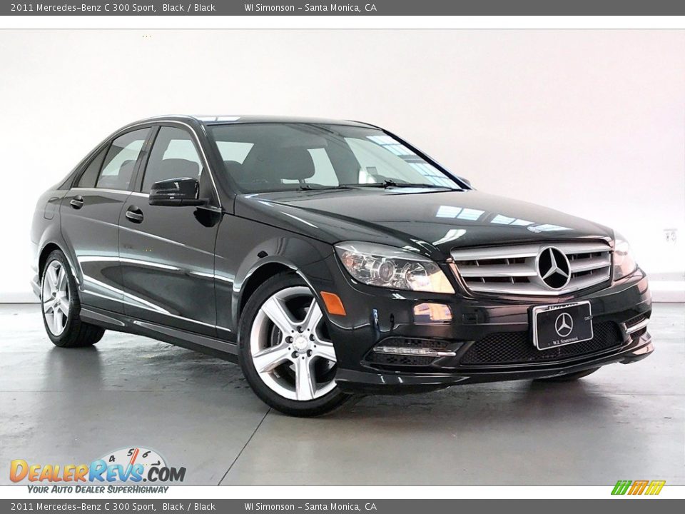 2011 Mercedes-Benz C 300 Sport Black / Black Photo #33