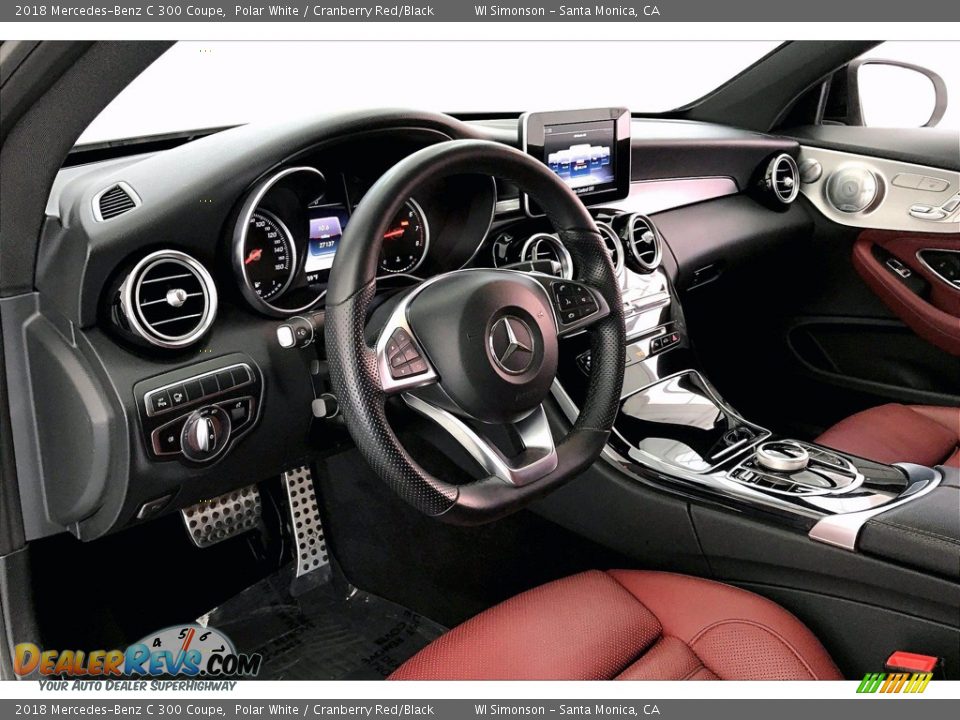 Cranberry Red/Black Interior - 2018 Mercedes-Benz C 300 Coupe Photo #13