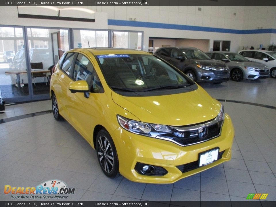 2018 Honda Fit EX Helios Yellow Pearl / Black Photo #3