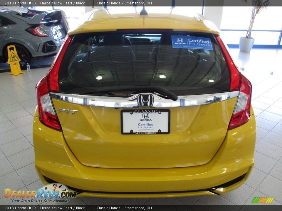 2018 Honda Fit EX Helios Yellow Pearl / Black Photo #8