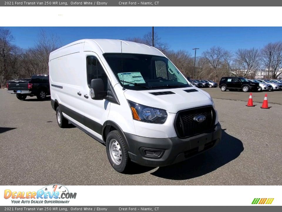 2021 Ford Transit Van 250 MR Long Oxford White / Ebony Photo #1