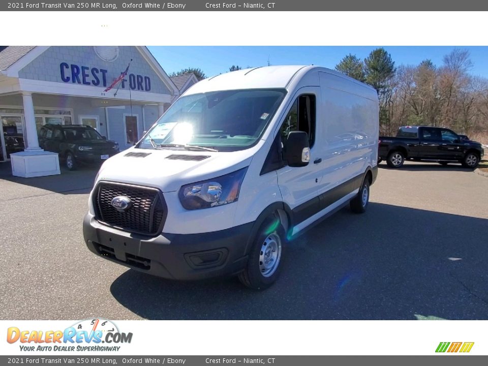 2021 Ford Transit Van 250 MR Long Oxford White / Ebony Photo #3