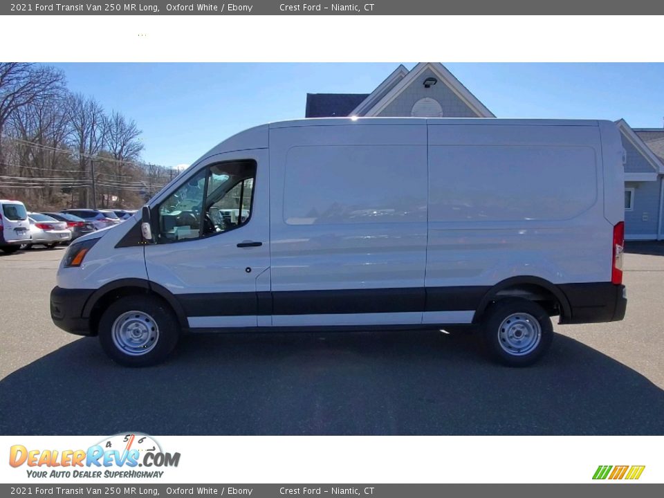 2021 Ford Transit Van 250 MR Long Oxford White / Ebony Photo #4