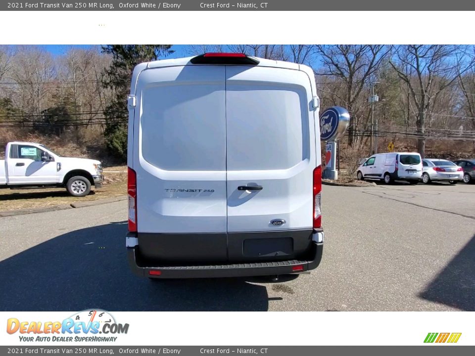 2021 Ford Transit Van 250 MR Long Oxford White / Ebony Photo #6
