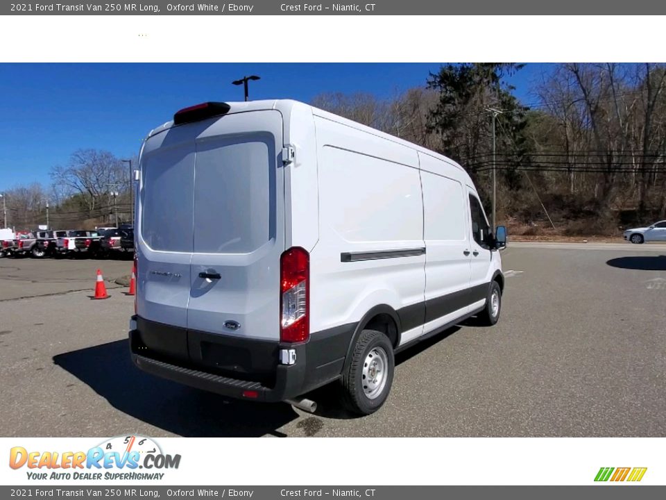 2021 Ford Transit Van 250 MR Long Oxford White / Ebony Photo #7