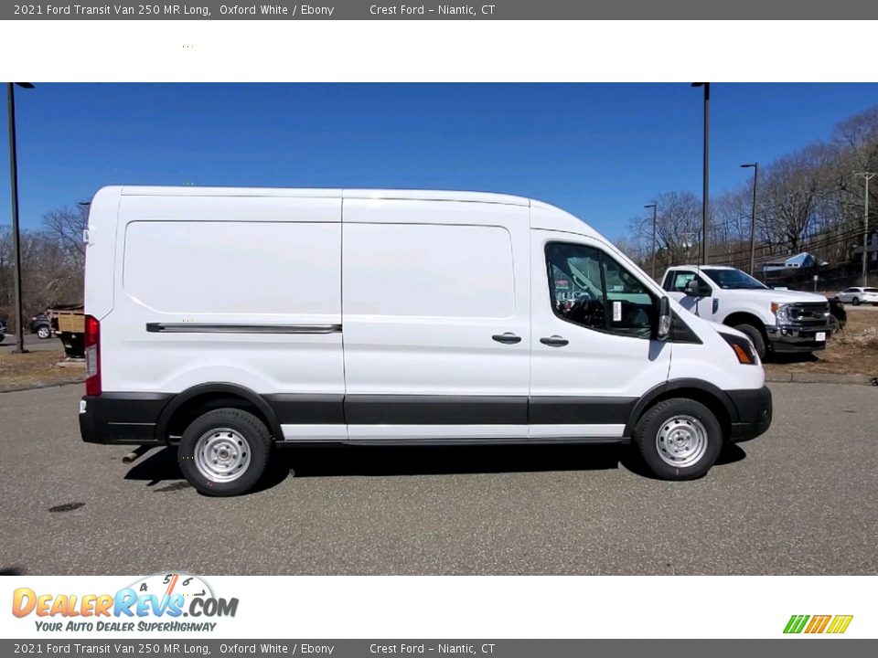 2021 Ford Transit Van 250 MR Long Oxford White / Ebony Photo #8