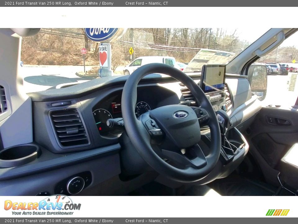 2021 Ford Transit Van 250 MR Long Oxford White / Ebony Photo #10
