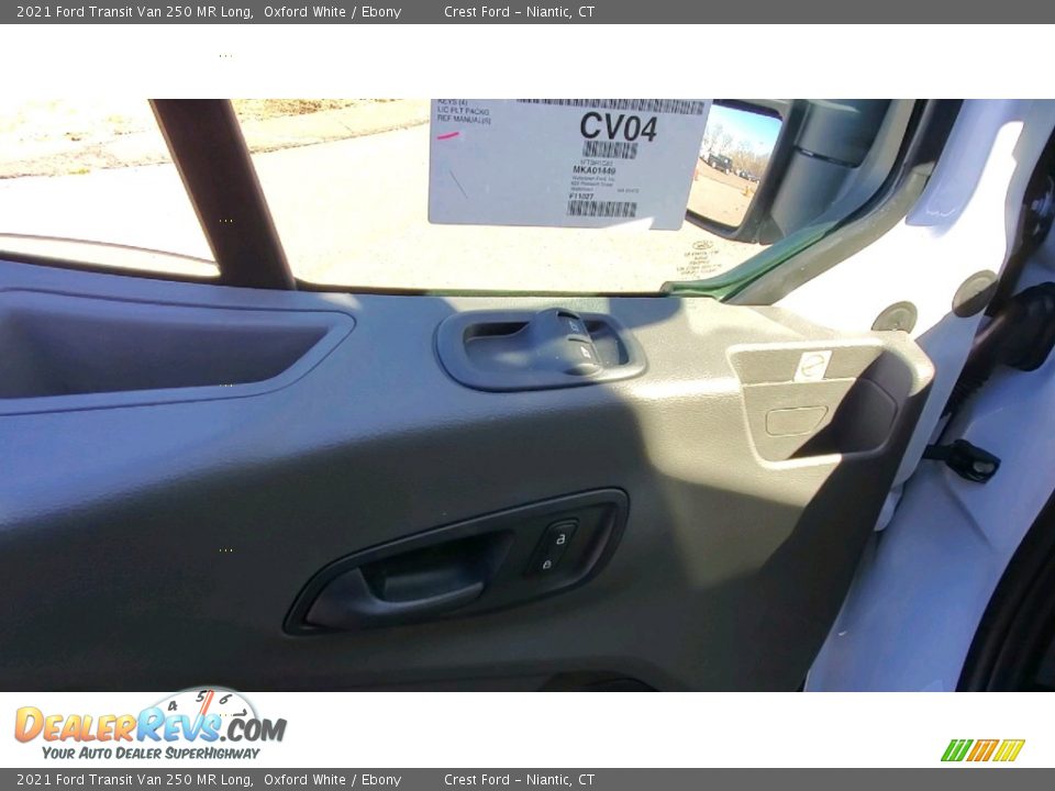 2021 Ford Transit Van 250 MR Long Oxford White / Ebony Photo #12