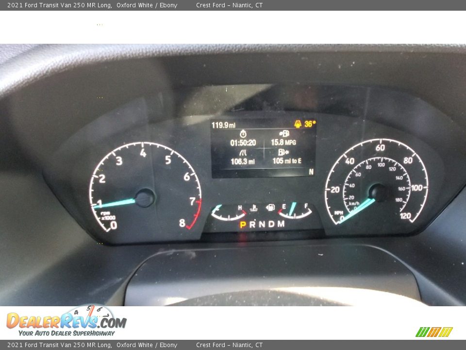 2021 Ford Transit Van 250 MR Long Oxford White / Ebony Photo #13