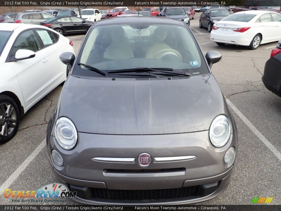 2012 Fiat 500 Pop Grigio (Grey) / Tessuto Grigio/Avorio (Grey/Ivory) Photo #3