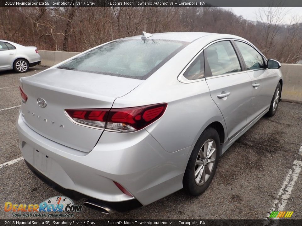 2018 Hyundai Sonata SE Symphony Silver / Gray Photo #4