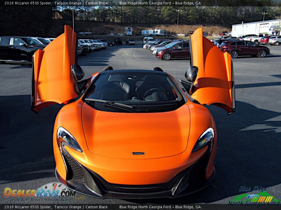 2016 McLaren 650S Spider Tarocco Orange / Carbon Black Photo #1