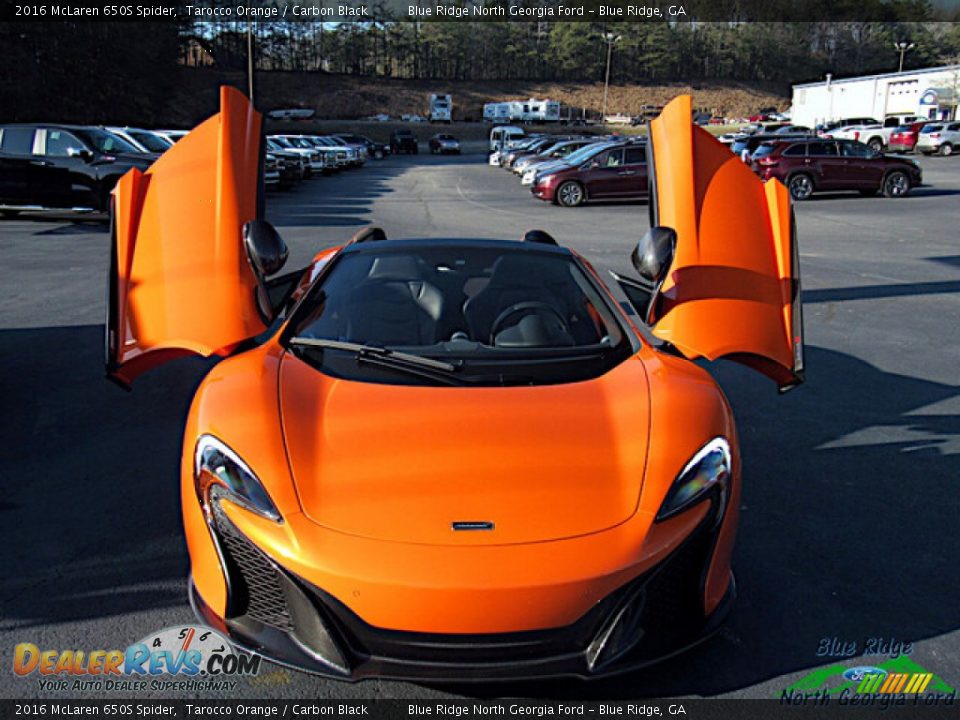 2016 McLaren 650S Spider Tarocco Orange / Carbon Black Photo #1