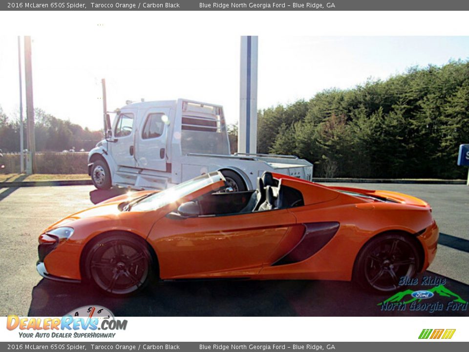 2016 McLaren 650S Spider Tarocco Orange / Carbon Black Photo #3