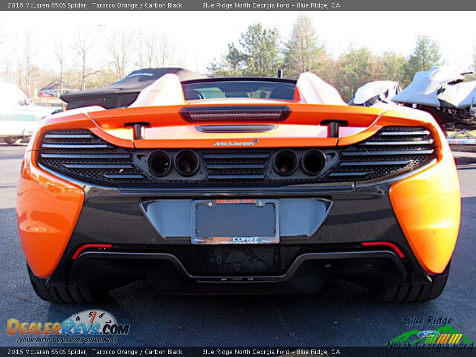 2016 McLaren 650S Spider Tarocco Orange / Carbon Black Photo #5