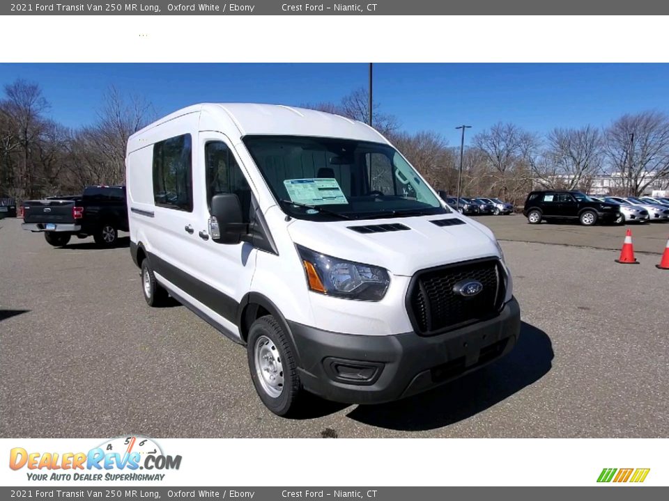 2021 Ford Transit Van 250 MR Long Oxford White / Ebony Photo #1