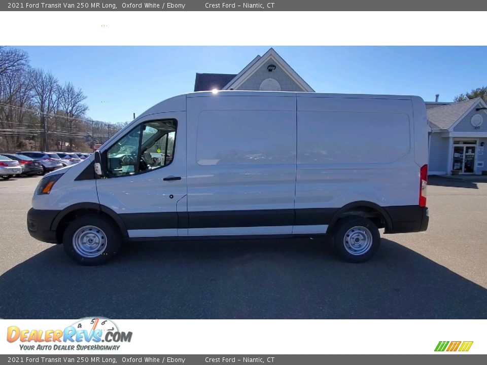 2021 Ford Transit Van 250 MR Long Oxford White / Ebony Photo #4