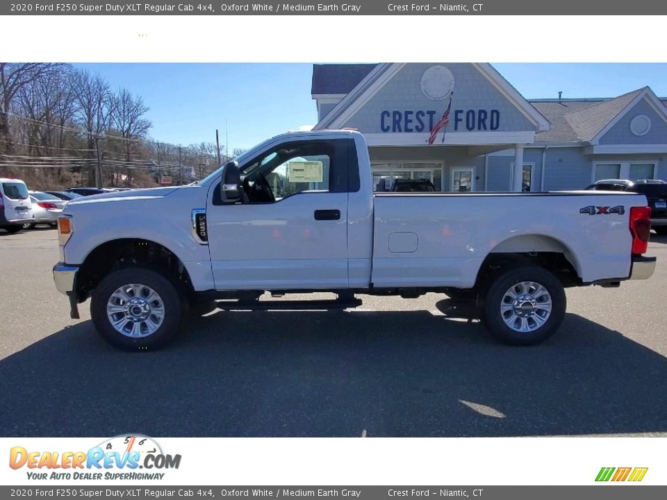 2020 Ford F250 Super Duty XLT Regular Cab 4x4 Oxford White / Medium Earth Gray Photo #4