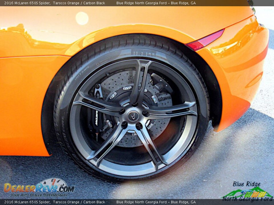 2016 McLaren 650S Spider Tarocco Orange / Carbon Black Photo #11