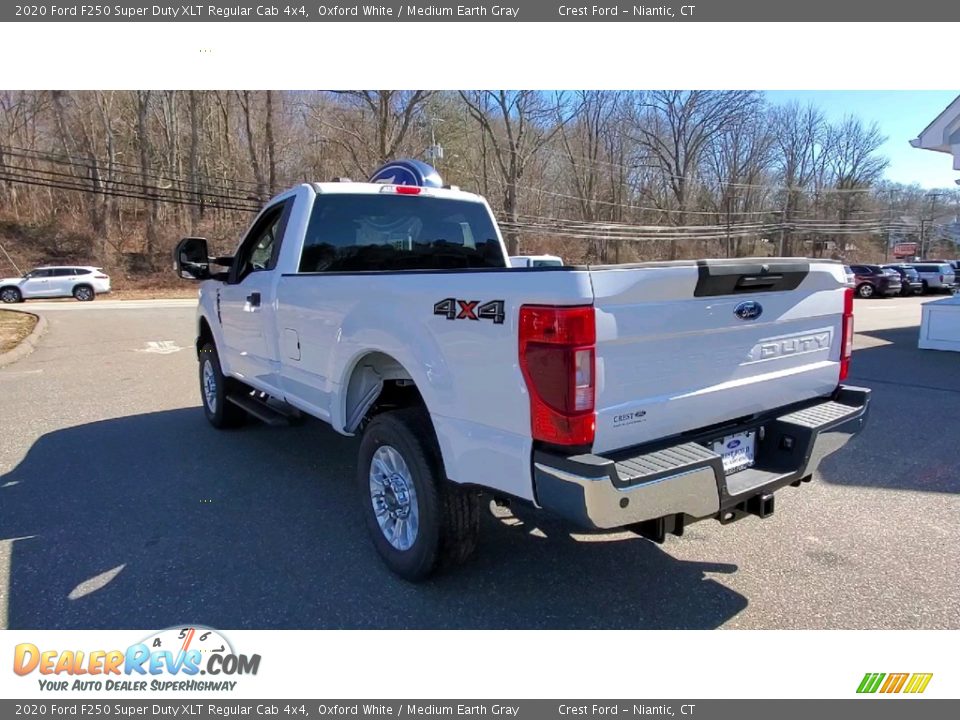 2020 Ford F250 Super Duty XLT Regular Cab 4x4 Oxford White / Medium Earth Gray Photo #5