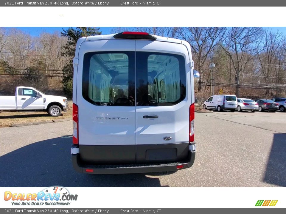 2021 Ford Transit Van 250 MR Long Oxford White / Ebony Photo #6
