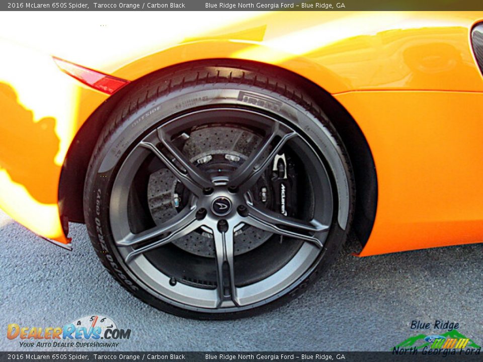 2016 McLaren 650S Spider Tarocco Orange / Carbon Black Photo #12