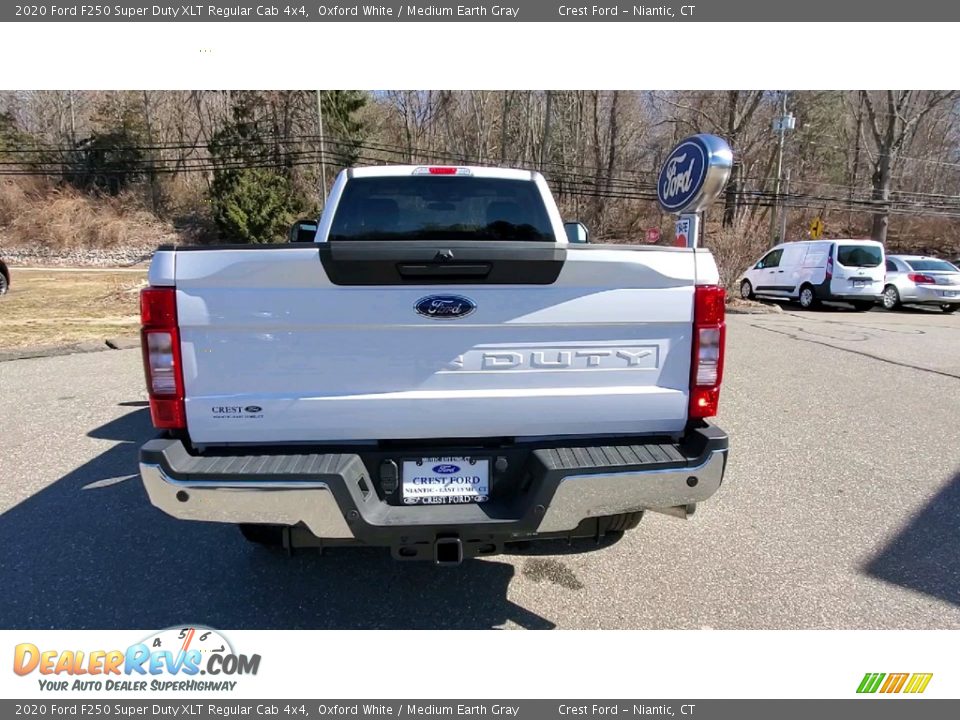 2020 Ford F250 Super Duty XLT Regular Cab 4x4 Oxford White / Medium Earth Gray Photo #6