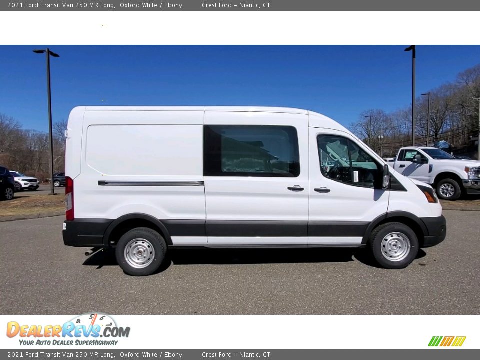 2021 Ford Transit Van 250 MR Long Oxford White / Ebony Photo #8