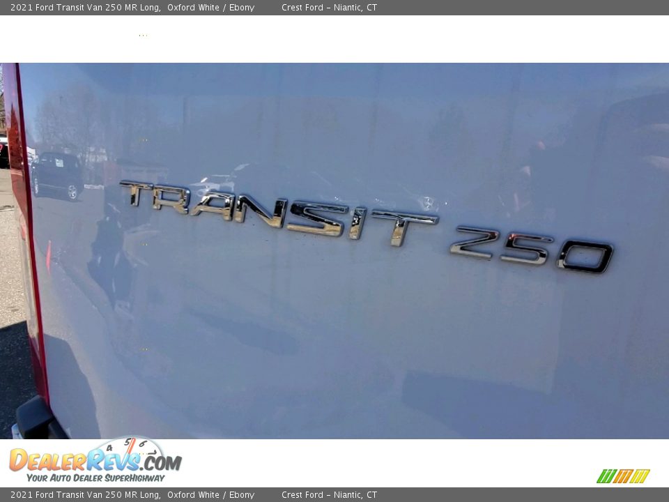 2021 Ford Transit Van 250 MR Long Oxford White / Ebony Photo #9