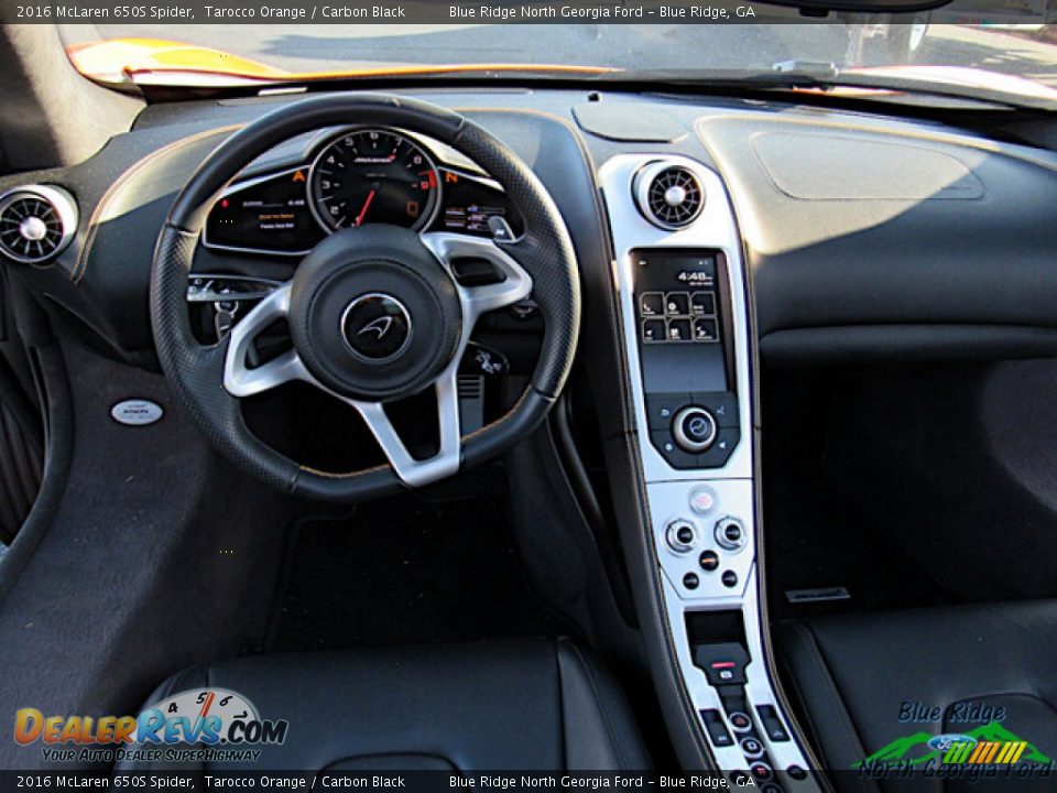 2016 McLaren 650S Spider Tarocco Orange / Carbon Black Photo #16