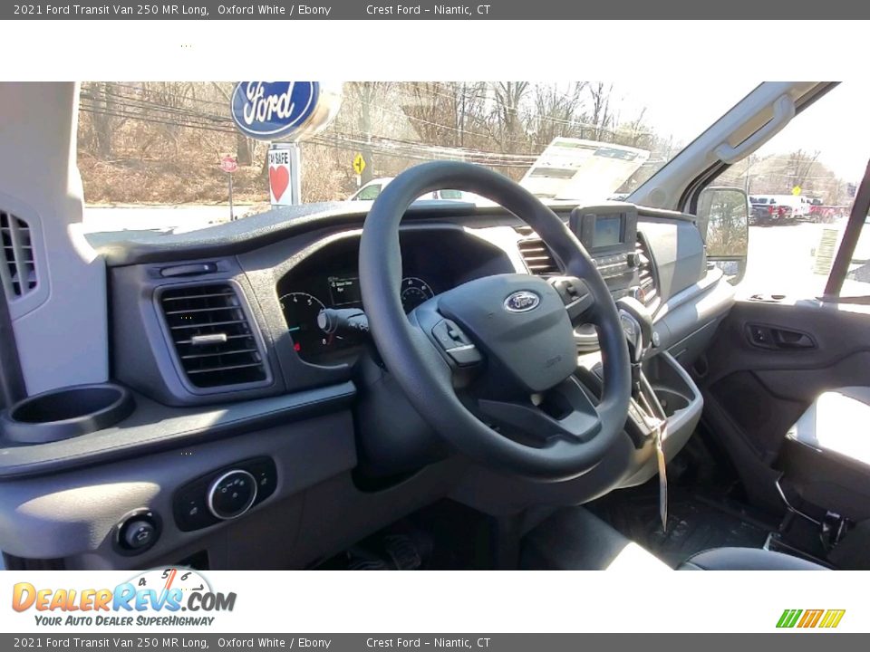 2021 Ford Transit Van 250 MR Long Oxford White / Ebony Photo #10